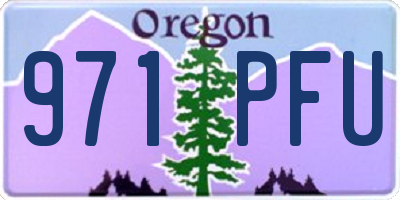 OR license plate 971PFU