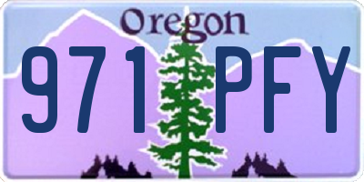 OR license plate 971PFY