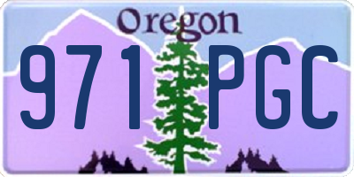OR license plate 971PGC