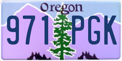 OR license plate 971PGK