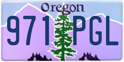 OR license plate 971PGL