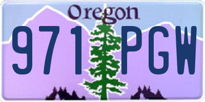 OR license plate 971PGW