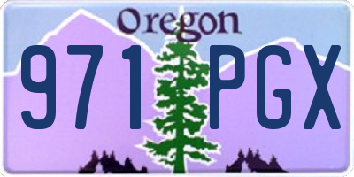 OR license plate 971PGX