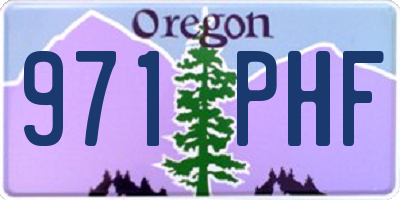 OR license plate 971PHF