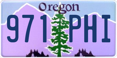 OR license plate 971PHI