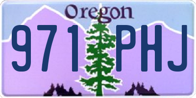 OR license plate 971PHJ