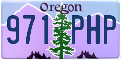 OR license plate 971PHP
