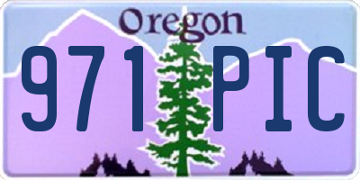 OR license plate 971PIC
