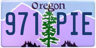 OR license plate 971PIE