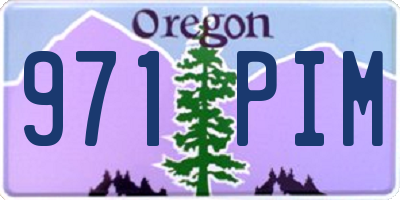 OR license plate 971PIM
