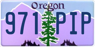 OR license plate 971PIP