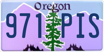 OR license plate 971PIS
