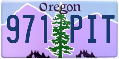 OR license plate 971PIT