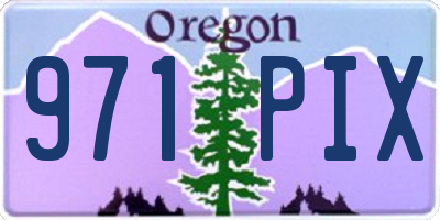 OR license plate 971PIX