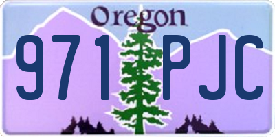 OR license plate 971PJC