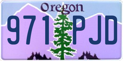OR license plate 971PJD