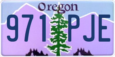 OR license plate 971PJE