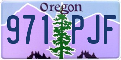 OR license plate 971PJF