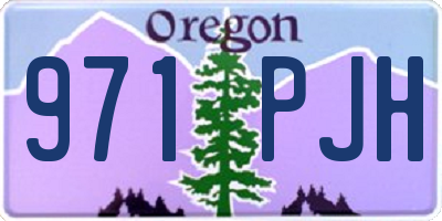 OR license plate 971PJH