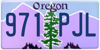 OR license plate 971PJL