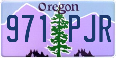 OR license plate 971PJR