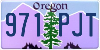 OR license plate 971PJT