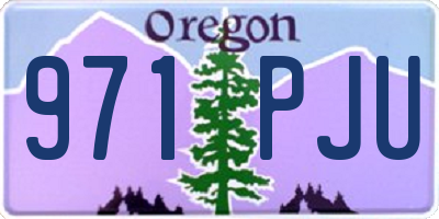 OR license plate 971PJU