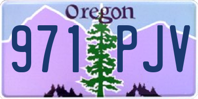 OR license plate 971PJV