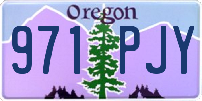 OR license plate 971PJY