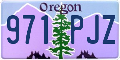 OR license plate 971PJZ