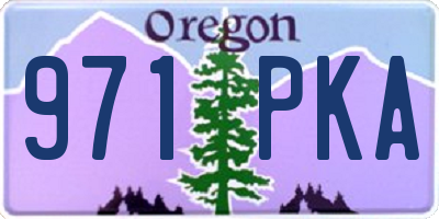 OR license plate 971PKA