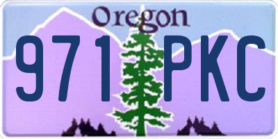 OR license plate 971PKC