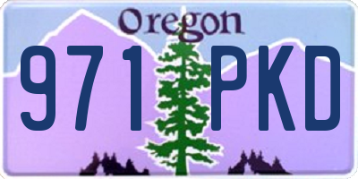 OR license plate 971PKD