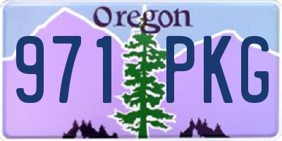 OR license plate 971PKG