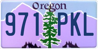 OR license plate 971PKL