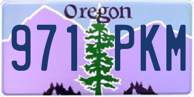 OR license plate 971PKM