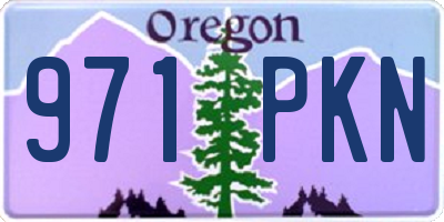 OR license plate 971PKN