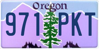 OR license plate 971PKT