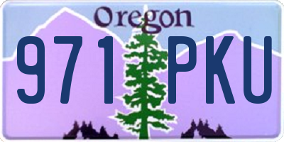 OR license plate 971PKU