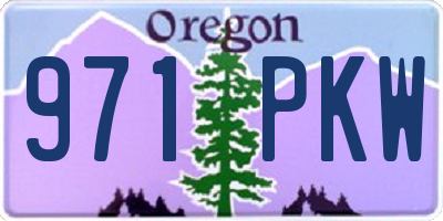 OR license plate 971PKW