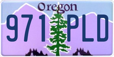 OR license plate 971PLD