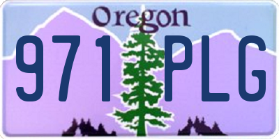 OR license plate 971PLG