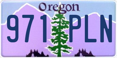 OR license plate 971PLN