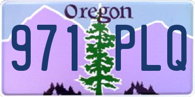 OR license plate 971PLQ