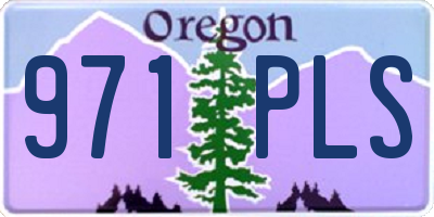 OR license plate 971PLS