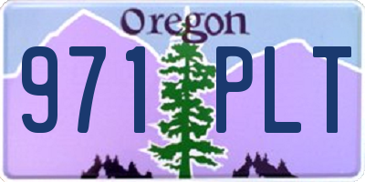 OR license plate 971PLT
