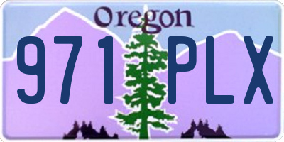 OR license plate 971PLX