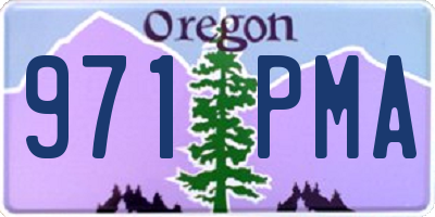 OR license plate 971PMA