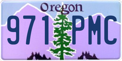 OR license plate 971PMC