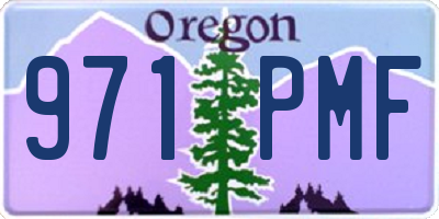 OR license plate 971PMF
